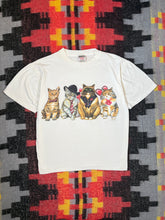 Load image into Gallery viewer, Vintage Cats in Clothes Double Sided Shirt (L)
