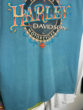 Load image into Gallery viewer, Vintage 1999 Classic Harley Davidson Blue Cutoff (XL)
