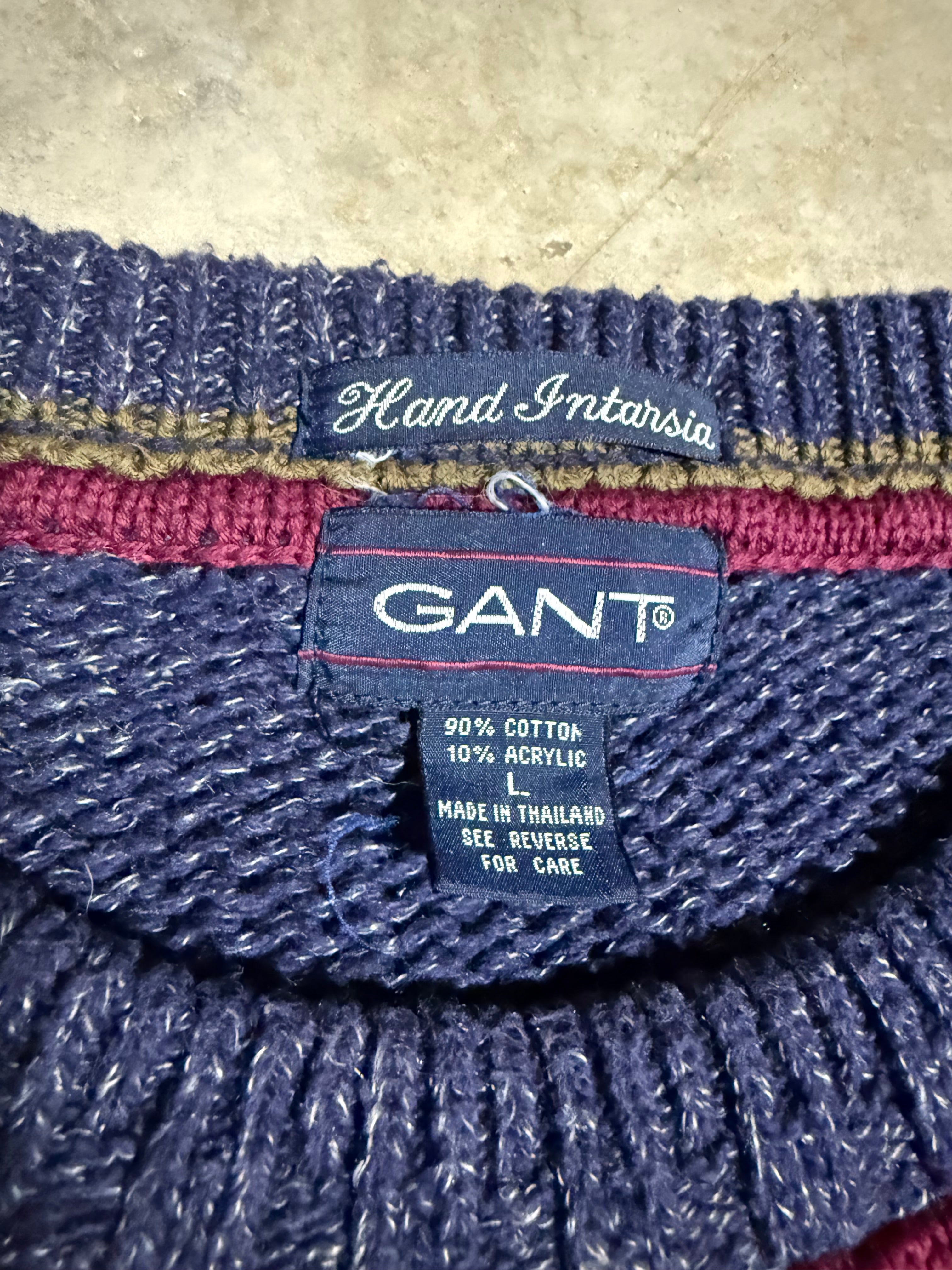 Vintage Argyle Gant Sweater (L)