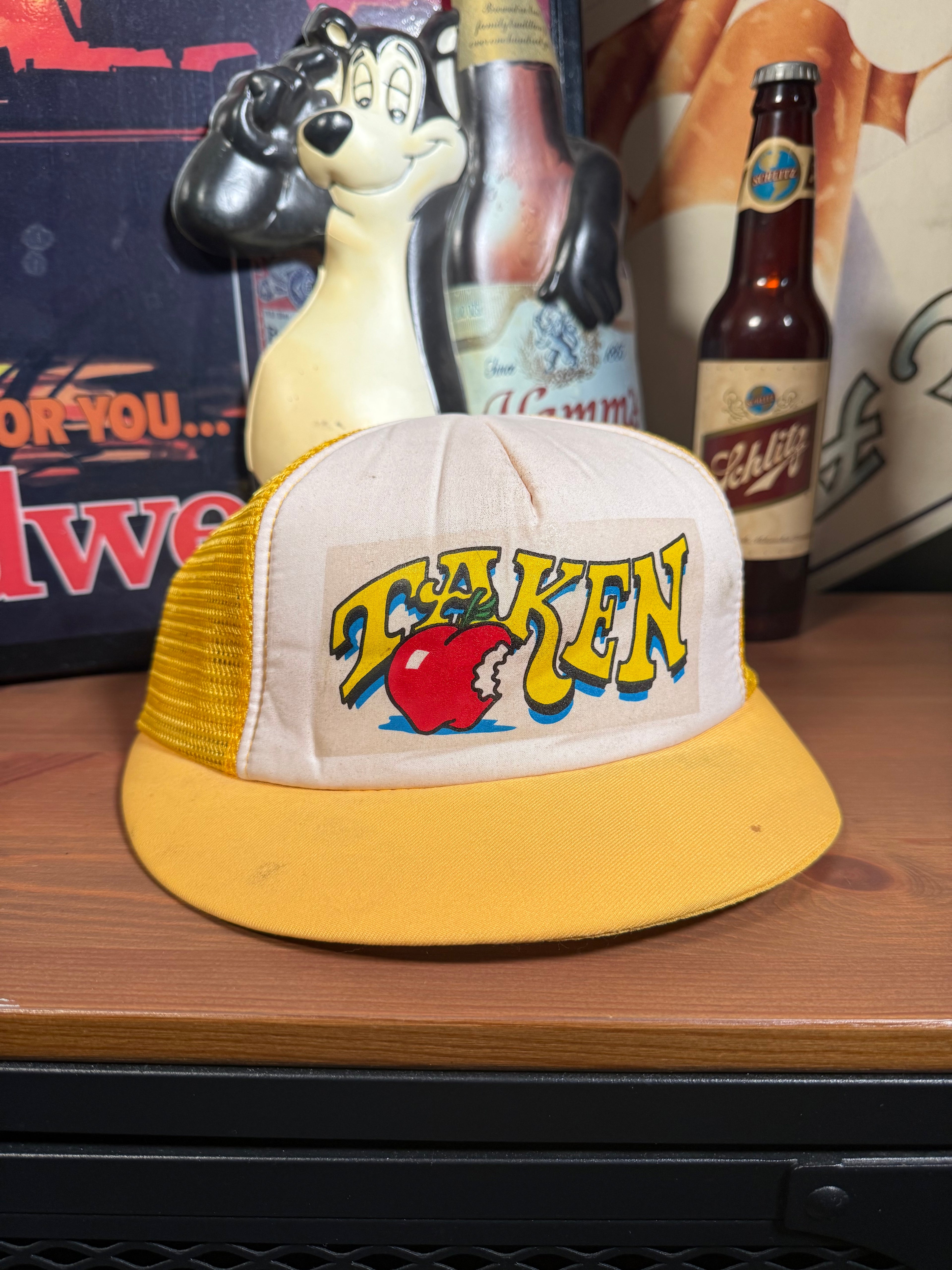 Vintage Taken Apple Short Brim Trucker