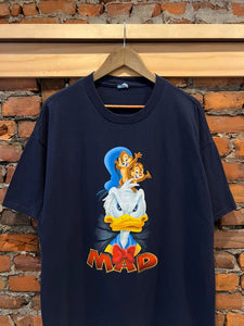 Vintage 90s Donald Duck Mad Double Sided Shirt (XL)