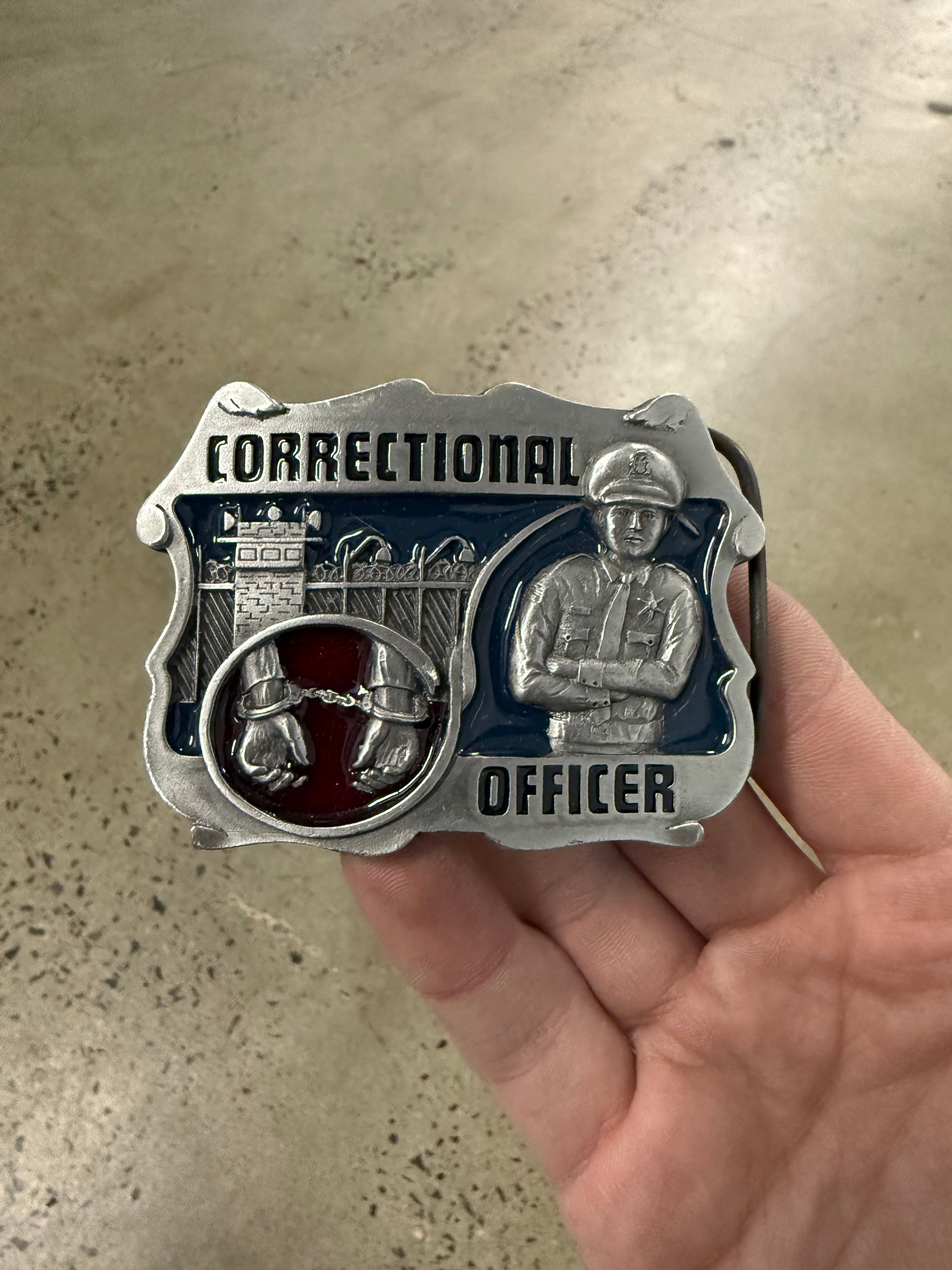 Vintage 1994 Correctional Officer Belt Buckle