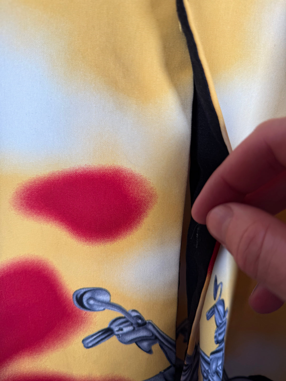 Y2K No Boundaries Sunset Motorcycle Button Up Shirt (S)