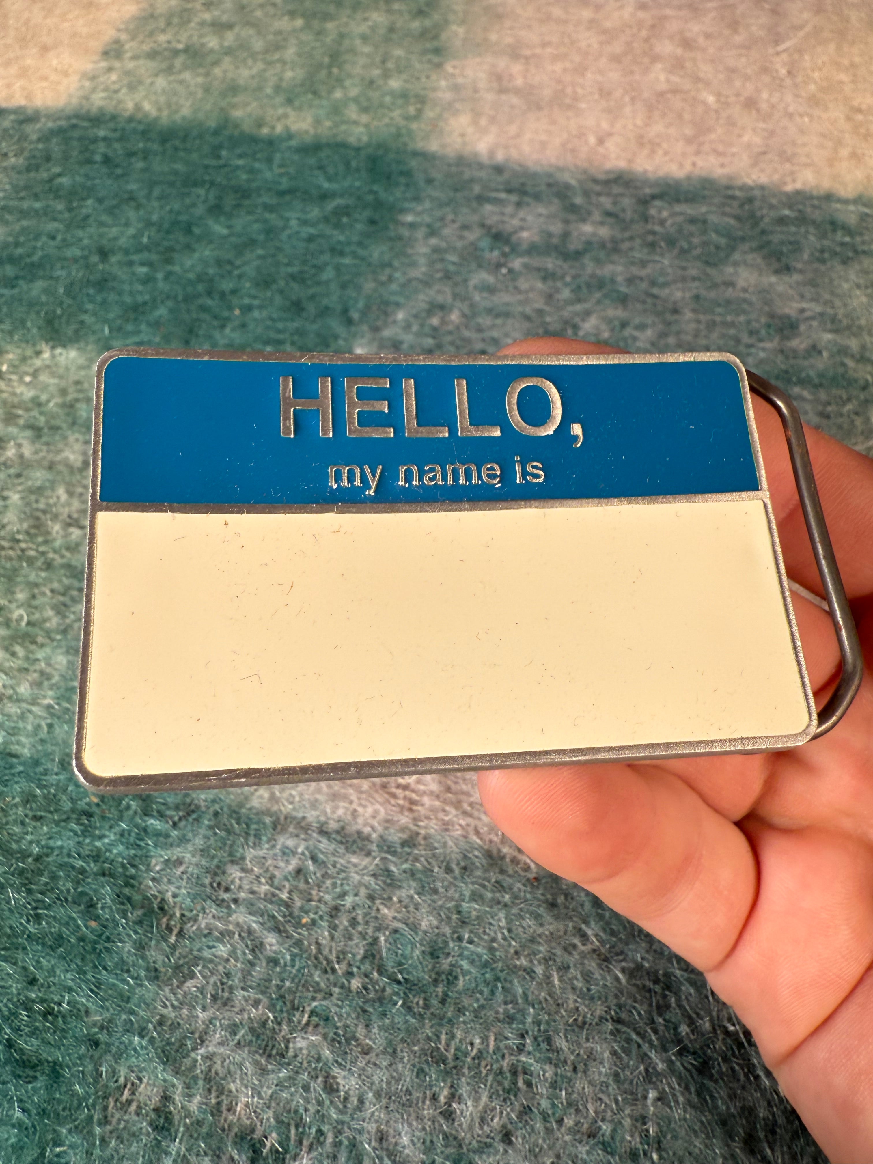 2004 Name Tag Belt Buckle