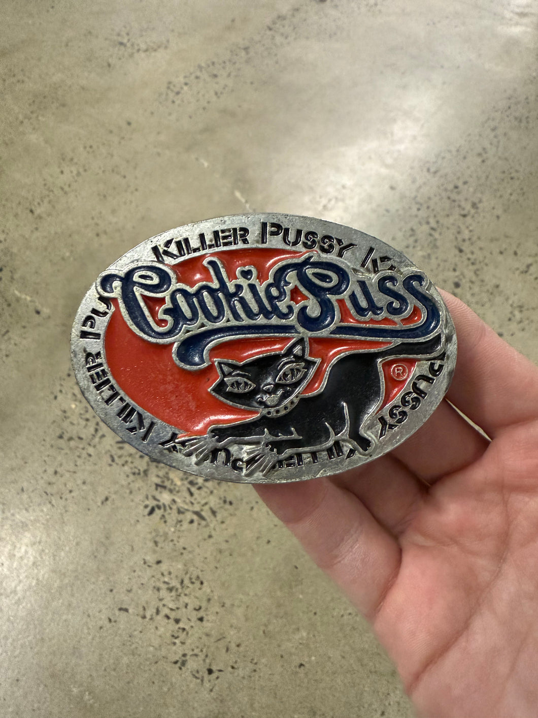 2000s Cookie Puss Belt Buckle