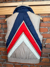 Load image into Gallery viewer, Vintage 80s Puffy Colorful Vest (S)
