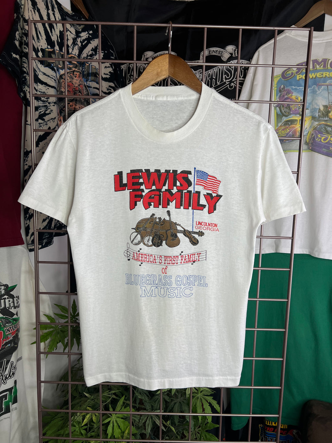 Vintage Lewis Family Bluegrass Gospel Country Music Tee (M)