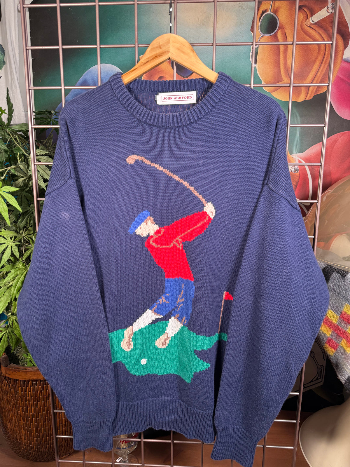Vintage John Ashford Golfer Sweater (XL)