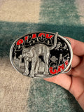 Vintage Black Cat Belt Buckle