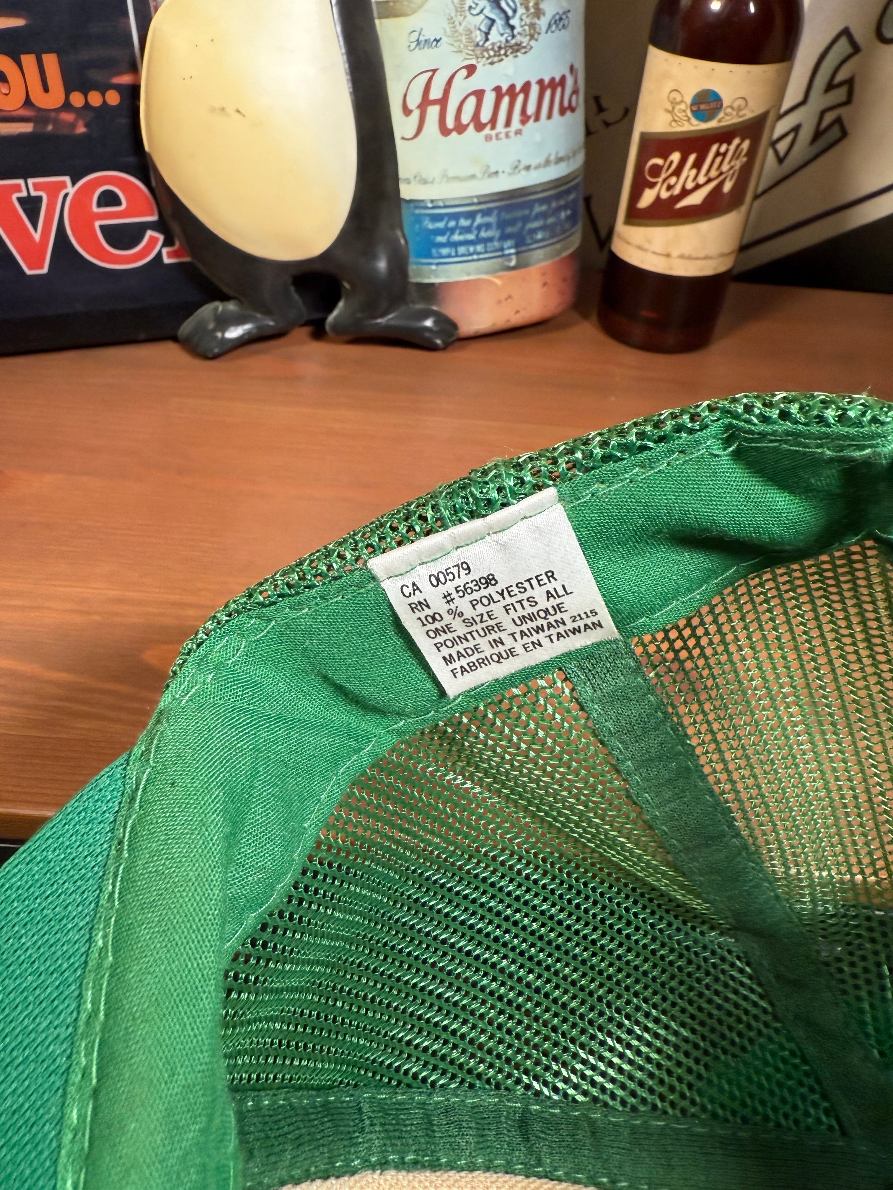 Vintage Greenleaf Custom Meat Short Brim Trucker Hat