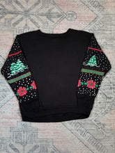 Load image into Gallery viewer, Vintage 80s Sleigh Ride Halloween Puffy Print Crewneck (WM)
