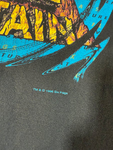 Vintage 1996 Skull Mountain Six Flags Ride Tee (Flaw)(XL)