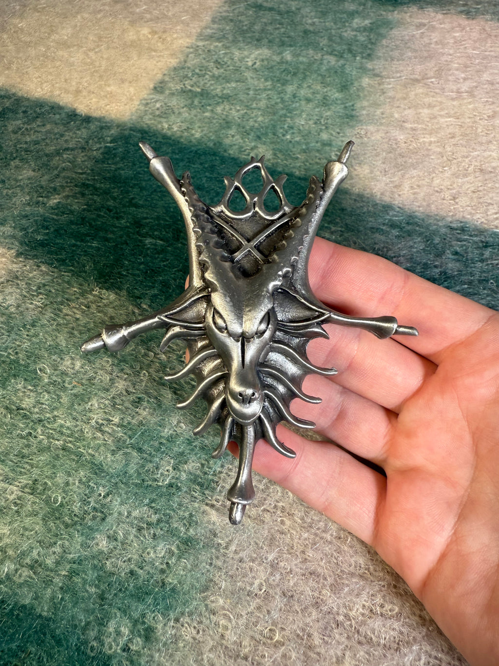 Vintage Devil Goat Head 3D Belt Buckle