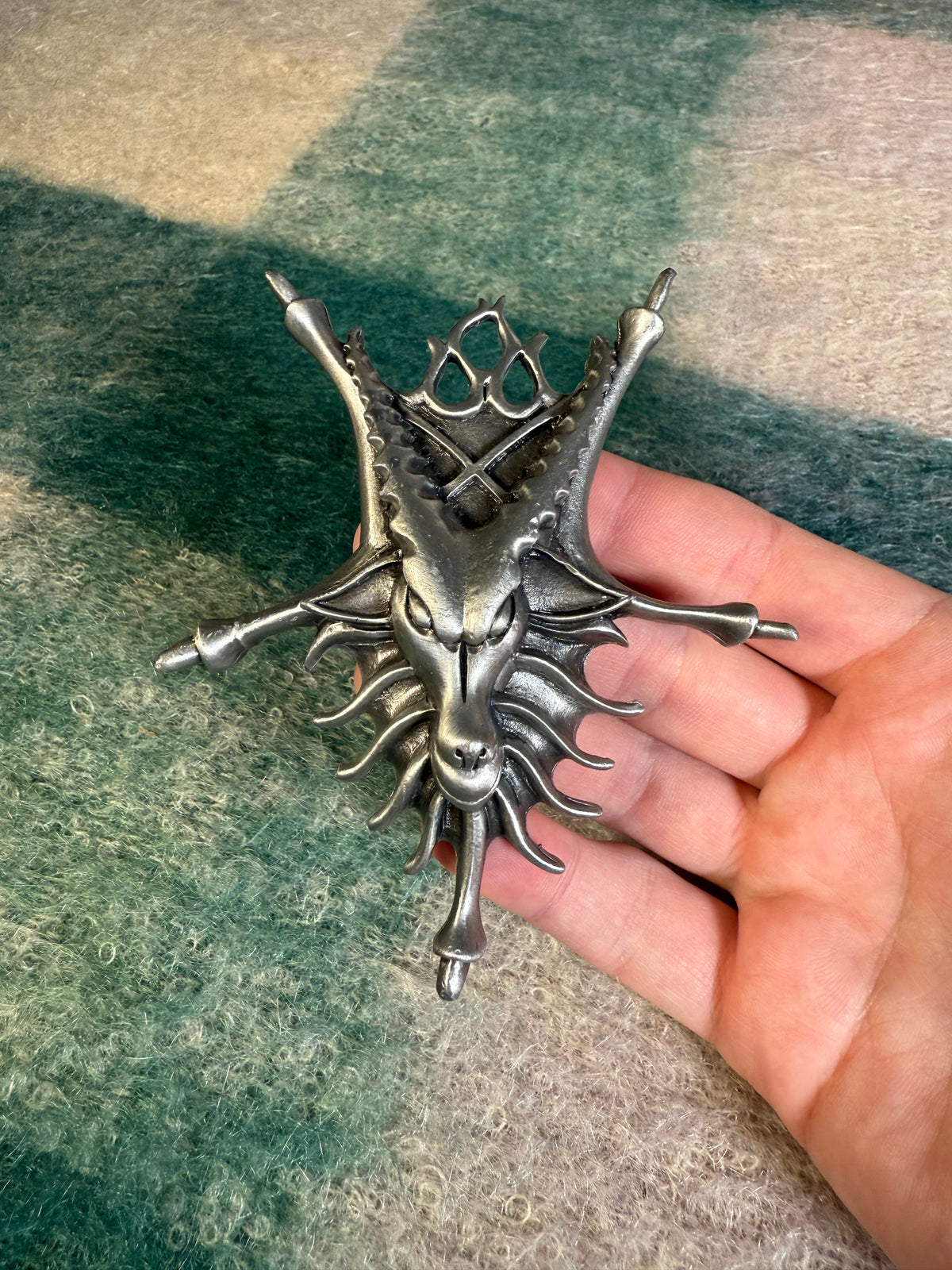 Vintage Devil Goat Head 3D Belt Buckle