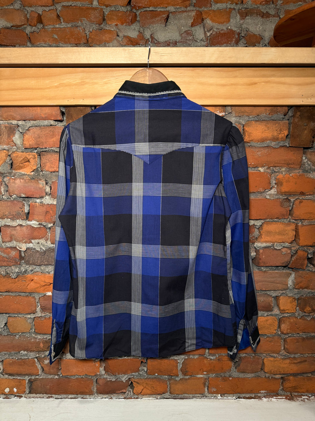 Vintage Kenny Rogers Blue Pearl Snap Western Shirt (WM)