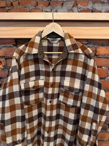 Vintage Woolrich Brown Flannel Shirt (L)