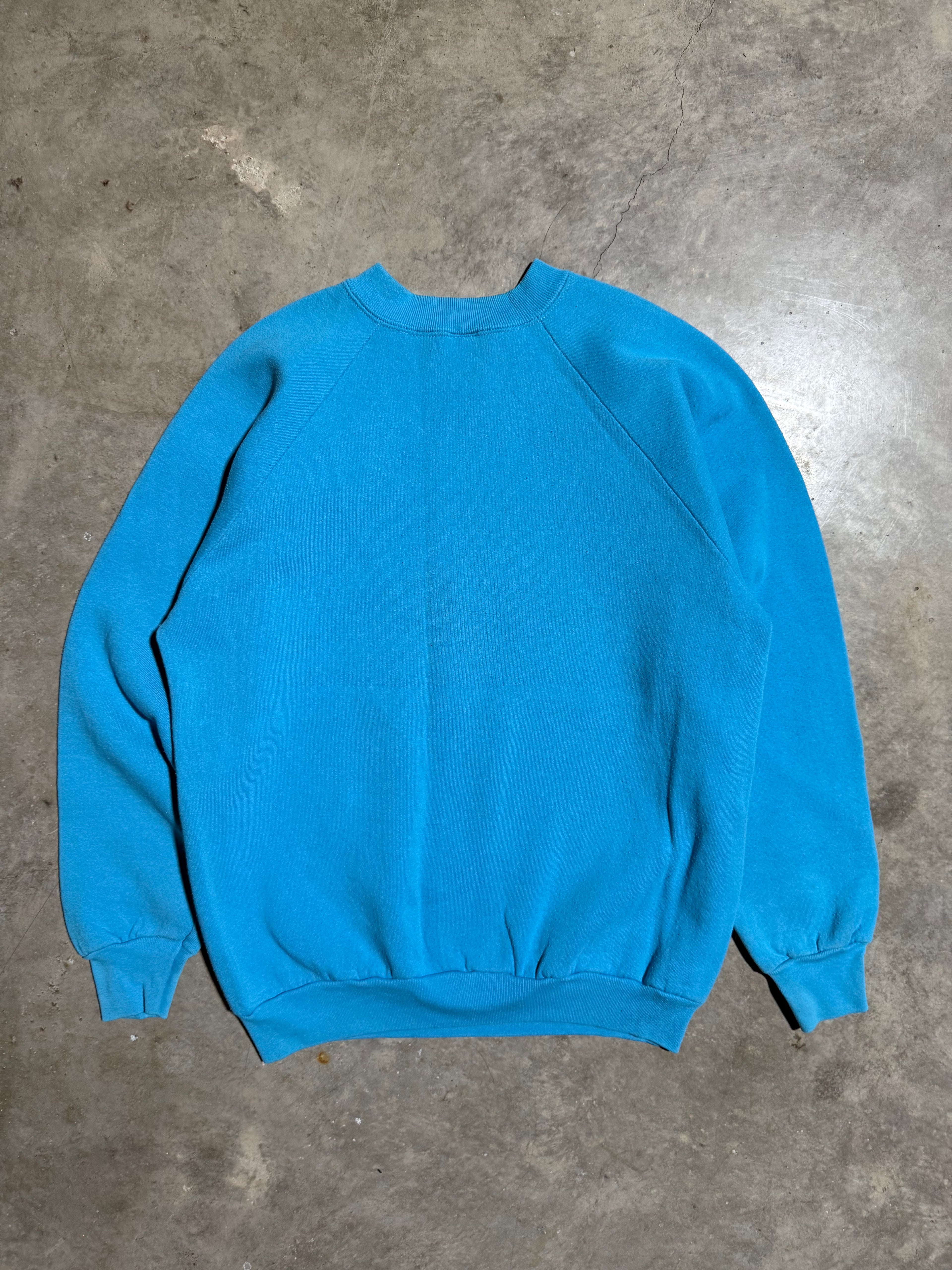 Vintage Early 90s Buffalo River Trail Ride Puffy Print Crewneck (M)