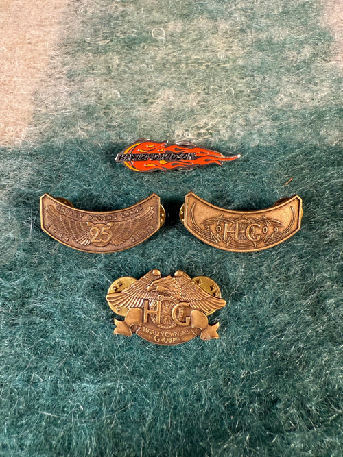 Lot of 4 Harley Davidson Motorcycle Pins
