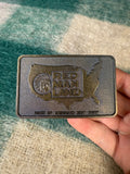 Vintage Red Man Land Chewing Tobacco Belt Buckle