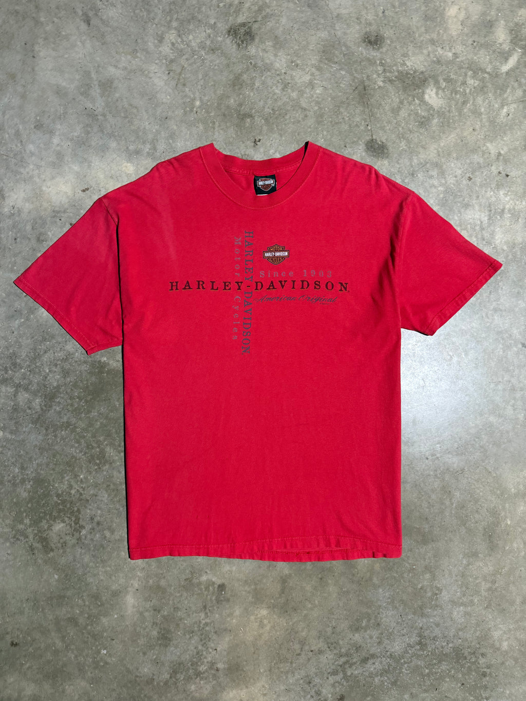Vintage Harley Davidson Topeka Red Tee (XL)
