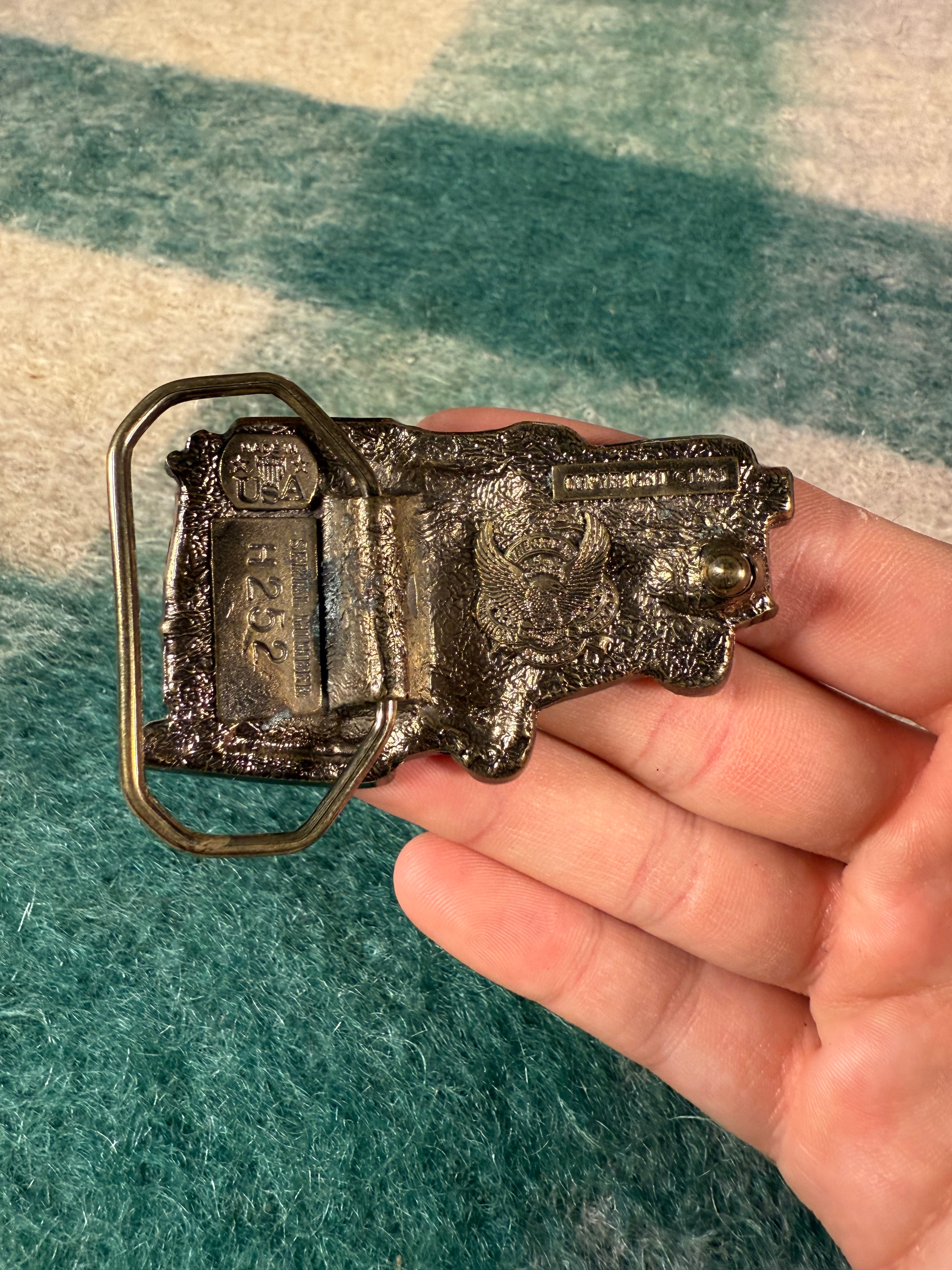 Vintage Fire Engine Belt Buckle