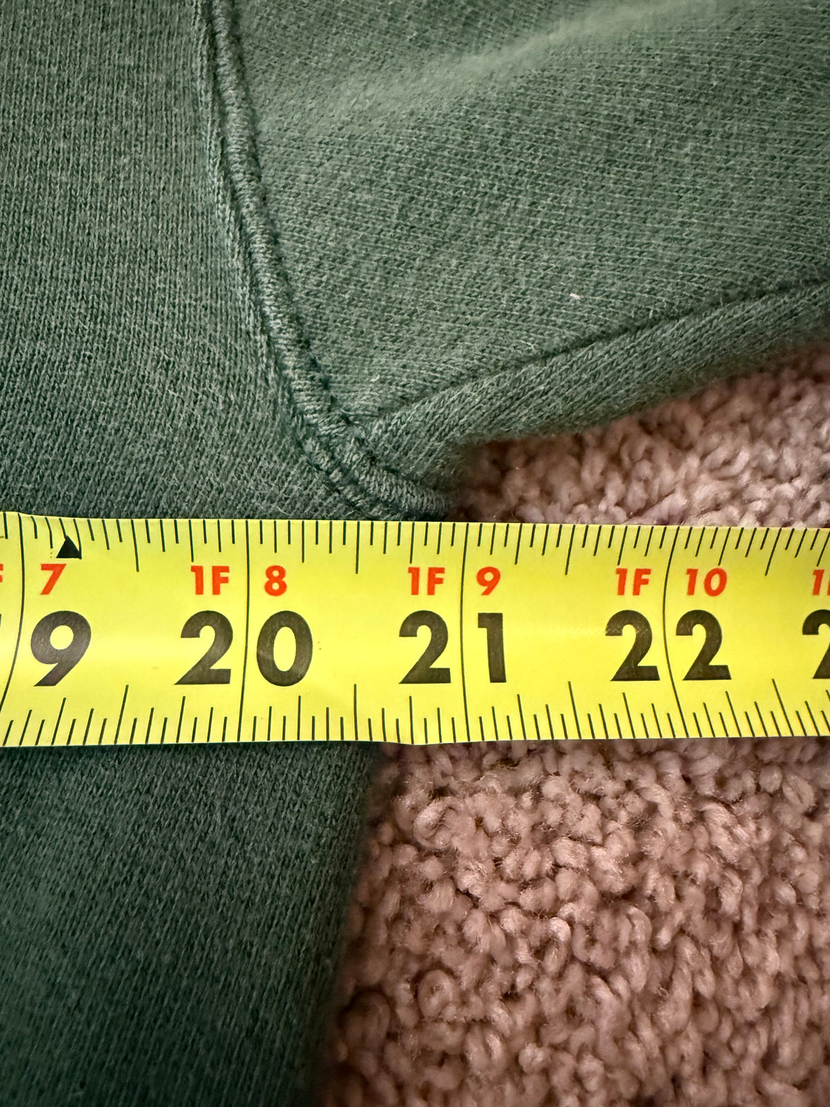 Vintage Russell Athletic Green Thick Sweatshirt (M)