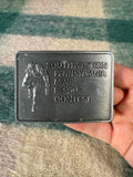 Vintage 80s Pennsylvania Mine Rescue Contest Belt Buckle