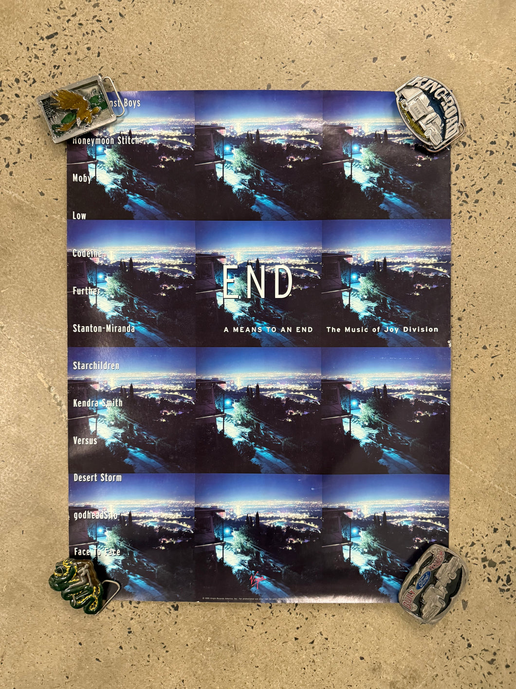 Vintage 1995 End Joy Division Album Poster (18x24)