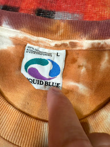 Vintage 2000 Liquid Blue Native American Tie Dye Shirt (L)