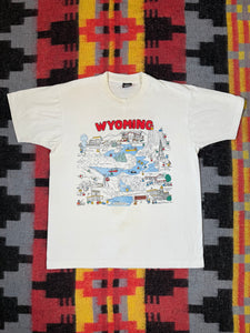 Vintage 1990 Wyoming Double Sided Shirt (L)