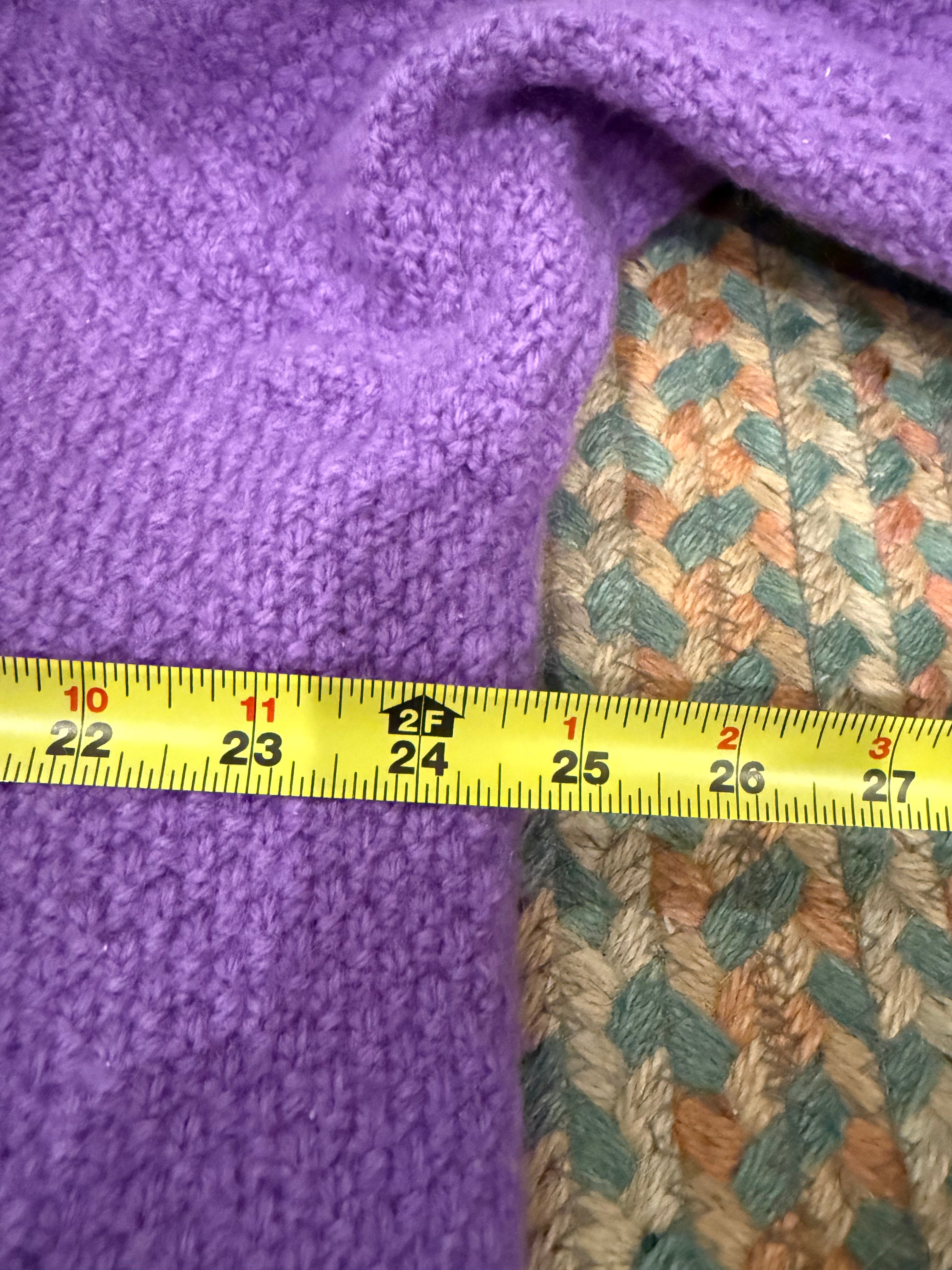 Vintage Purple Merino Wool Knit Sweater (WXL)