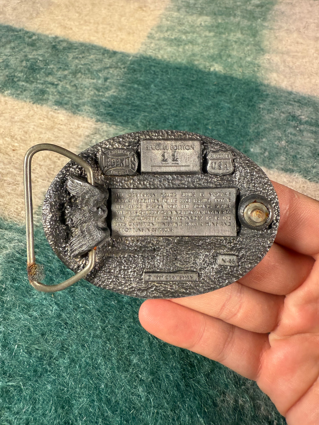Vintage Nascar Craftsman Truck Series Belt Buckle