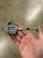 Load image into Gallery viewer, Vintage German Silver Banjo Belt Buckle
