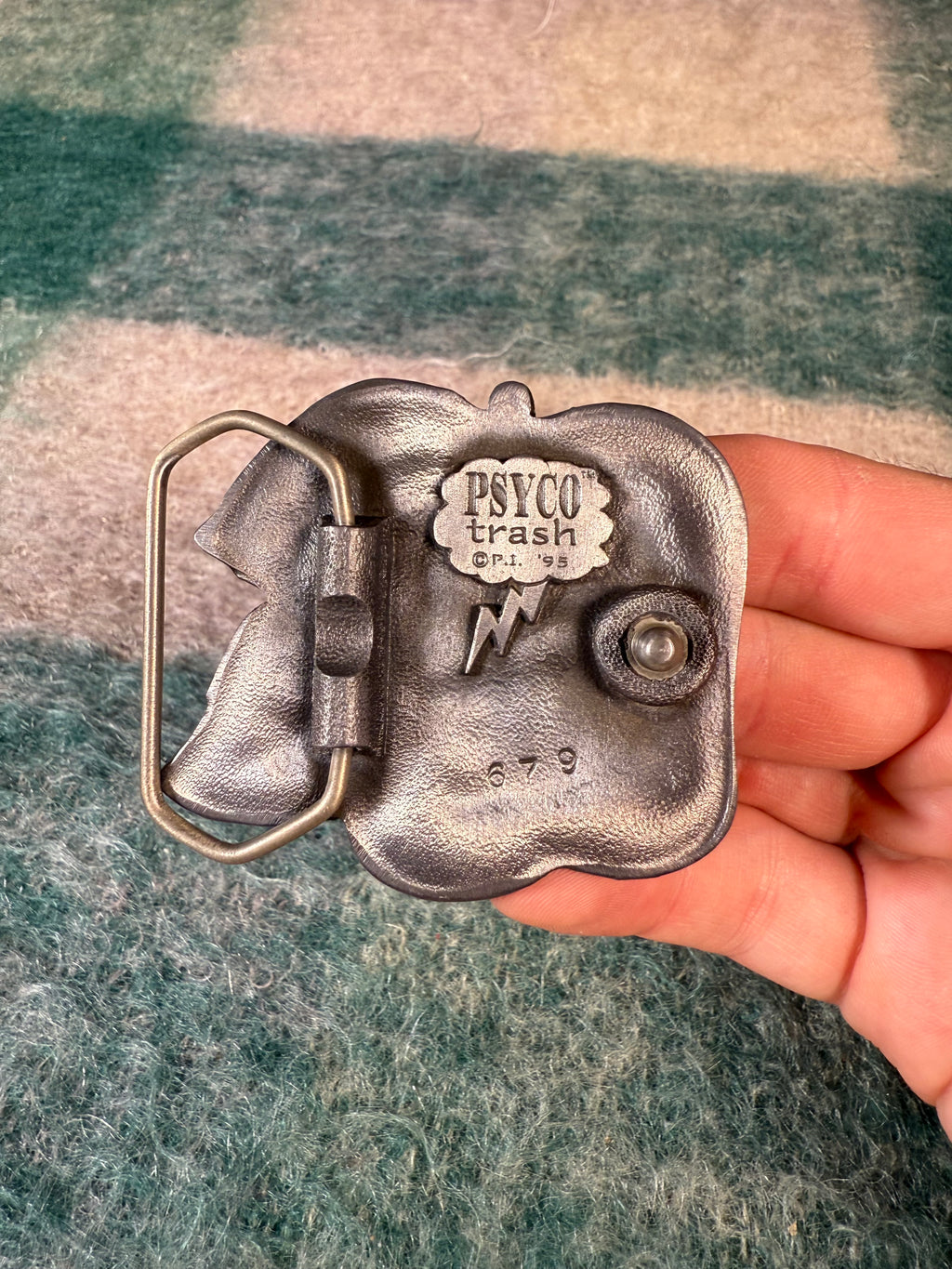Vintage Eat Me Apple Belt Buckle