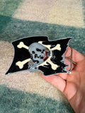 2000s Skeleton Pirate Flag Belt Buckle