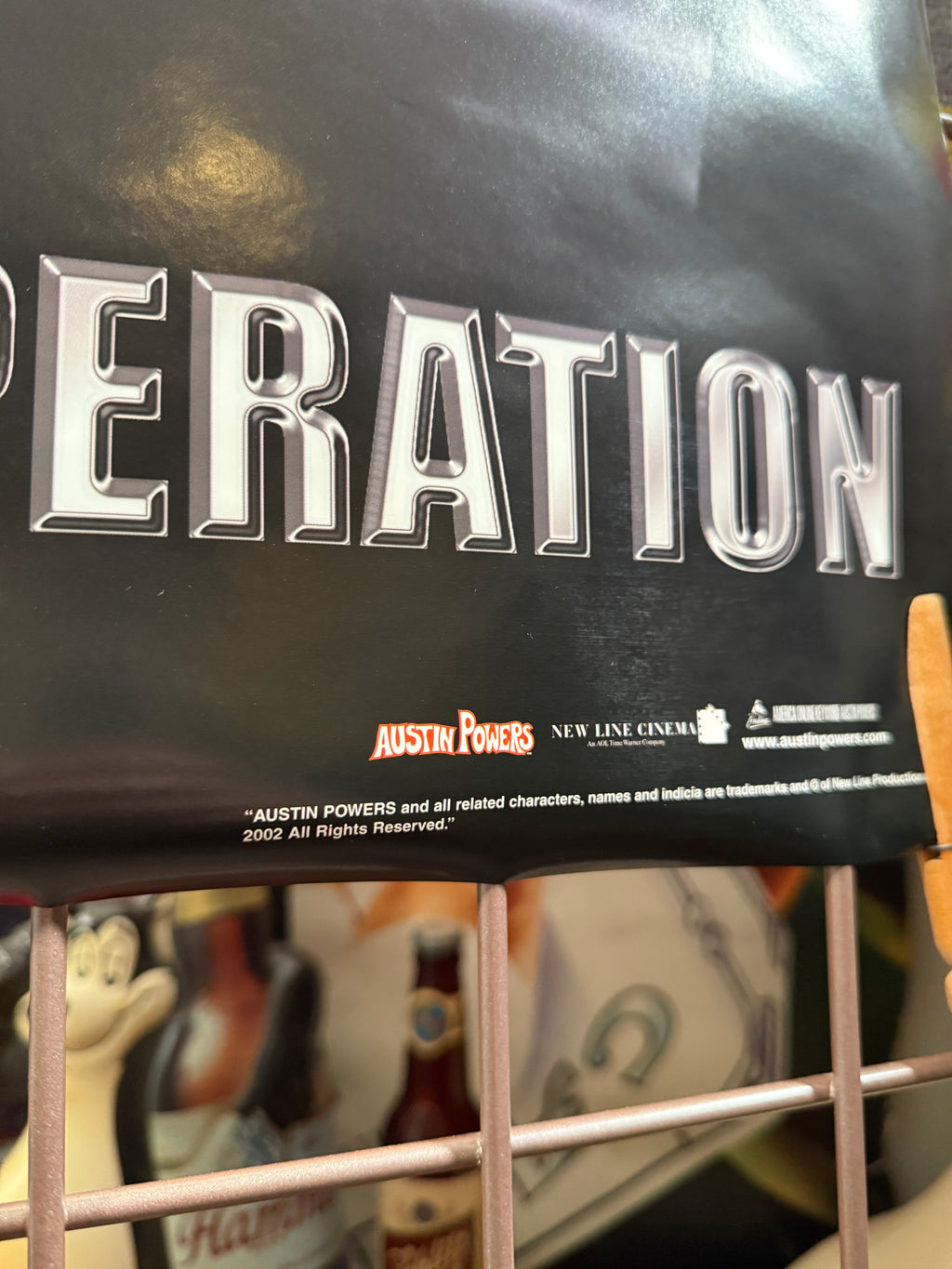 Vintage 2002 Mini Me The Brains Behind This Operation Poster