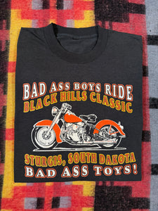 Vintage 90s Bad Ass Boys Sturgis Bike Rally Shirt (L)