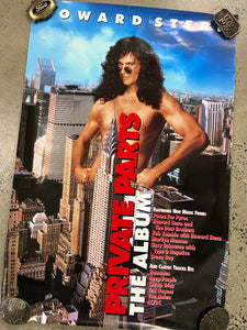 Vintage 90s Howard Stern Private Parts Movie Poster (2ftx3ft)