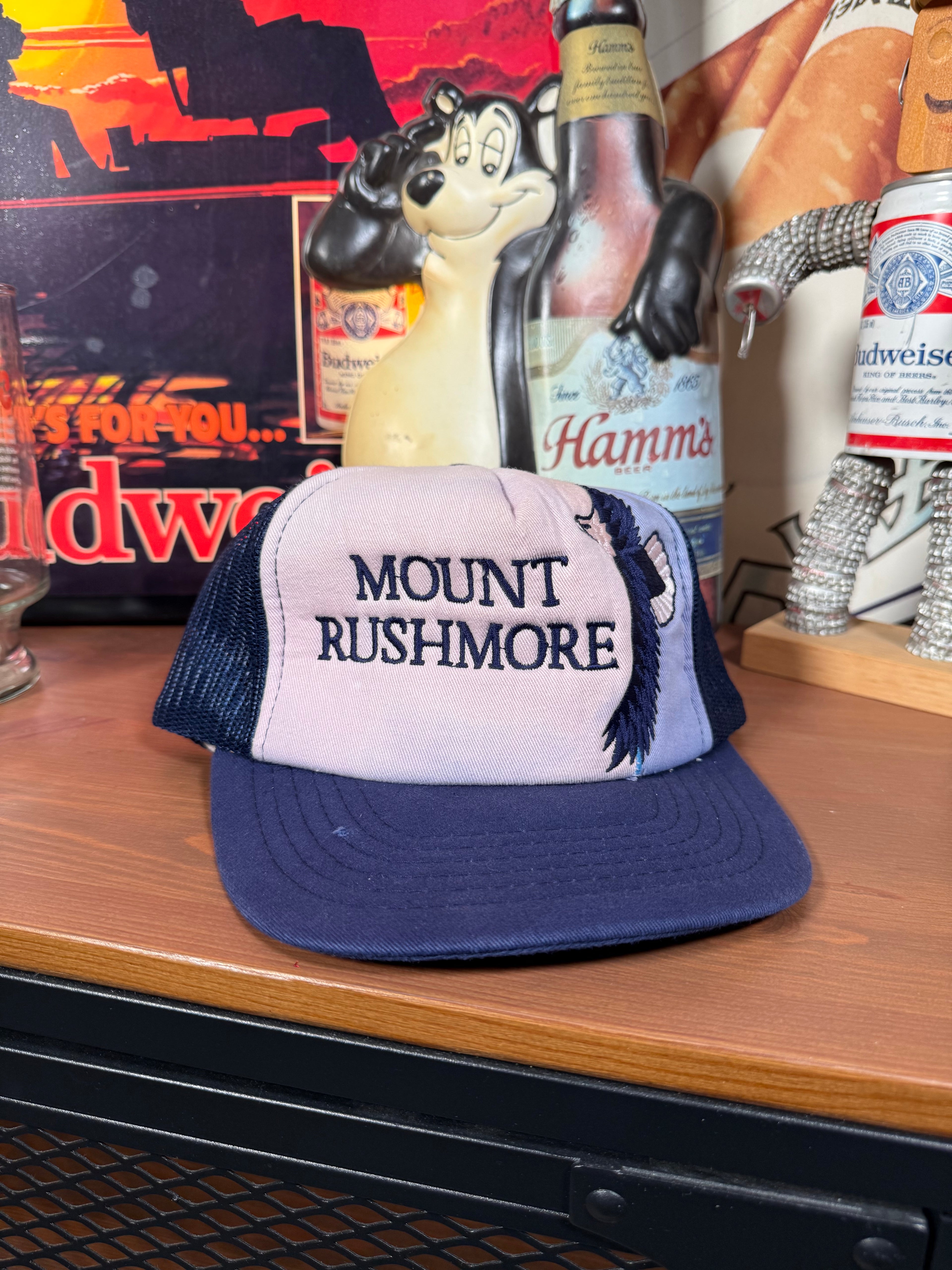 Vintage Mount Rushmore Eagle Trucker Hat