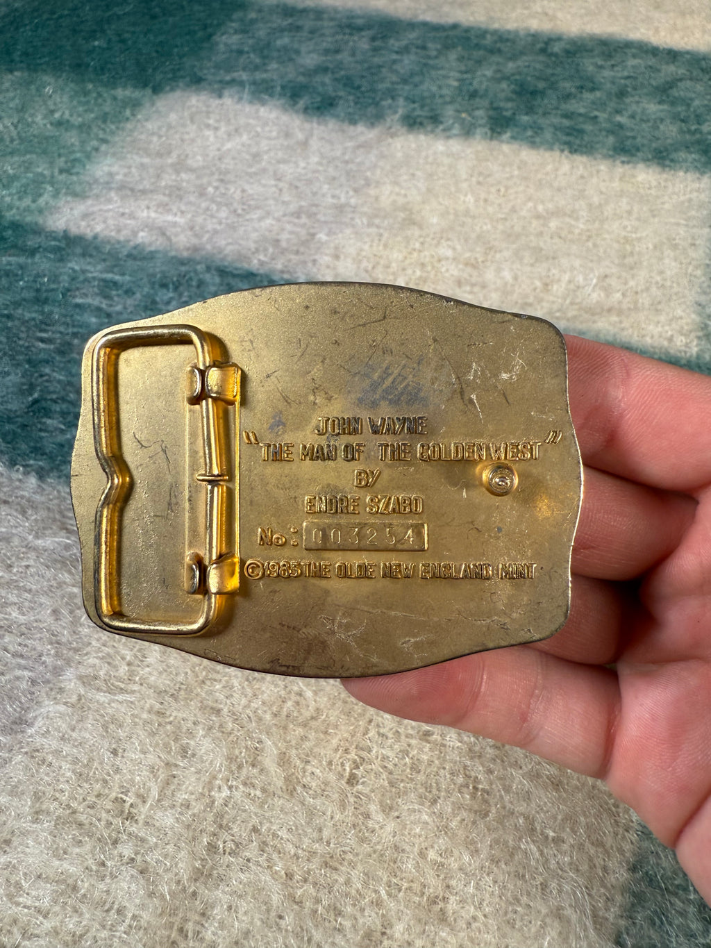 Vintage 1985 John Wayne Belt Buckle