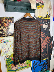 Vintage Knit Collared Sweater (M)