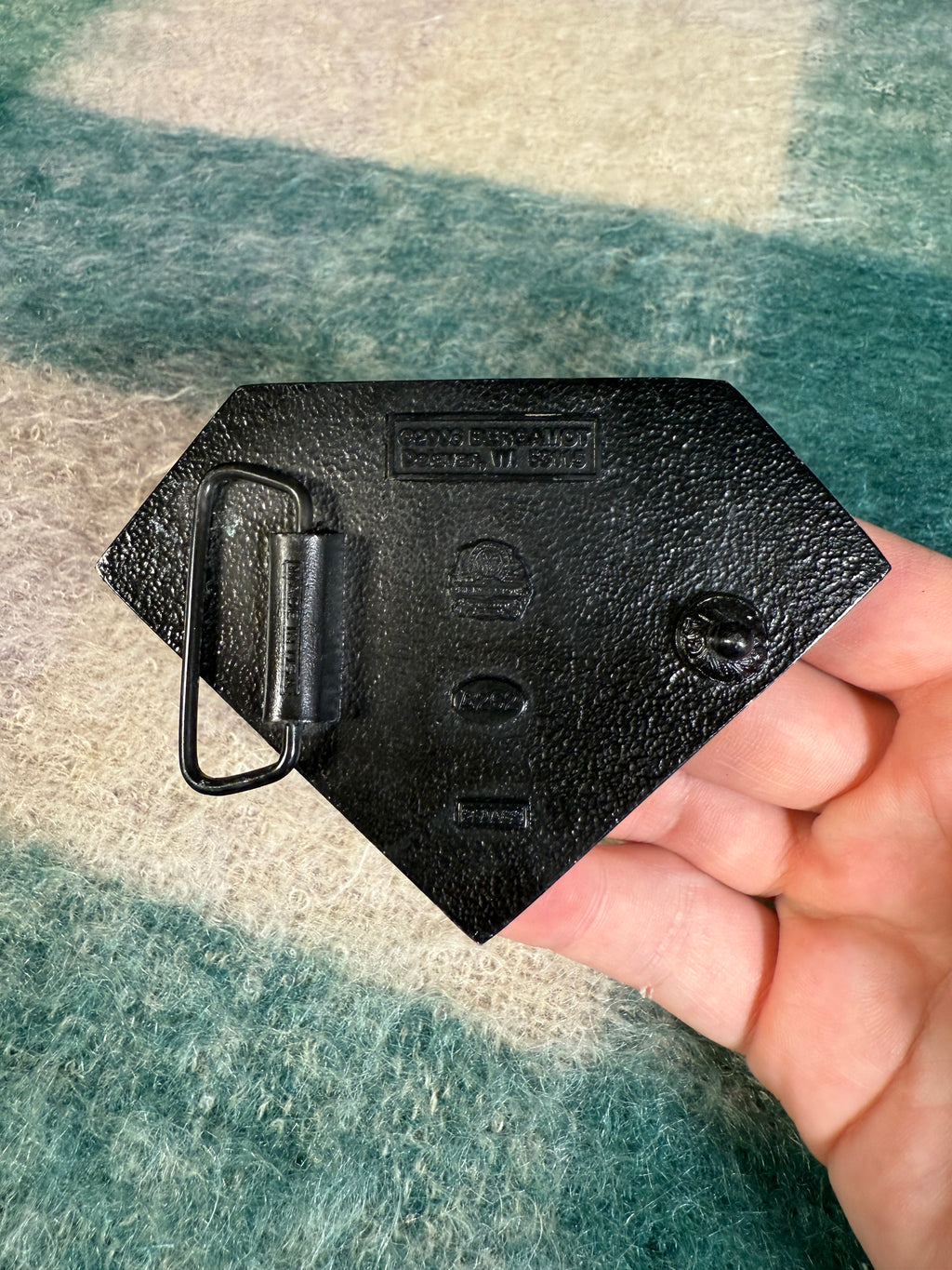 Vintage 2000s Flaming Diamond Belt Buckle