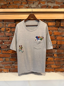 Vintage 90s Looney Tunes Football Embroidered Pocket Tee (2XL)