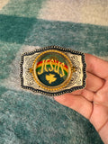 Vintage Jesus Rainbow Belt Buckle