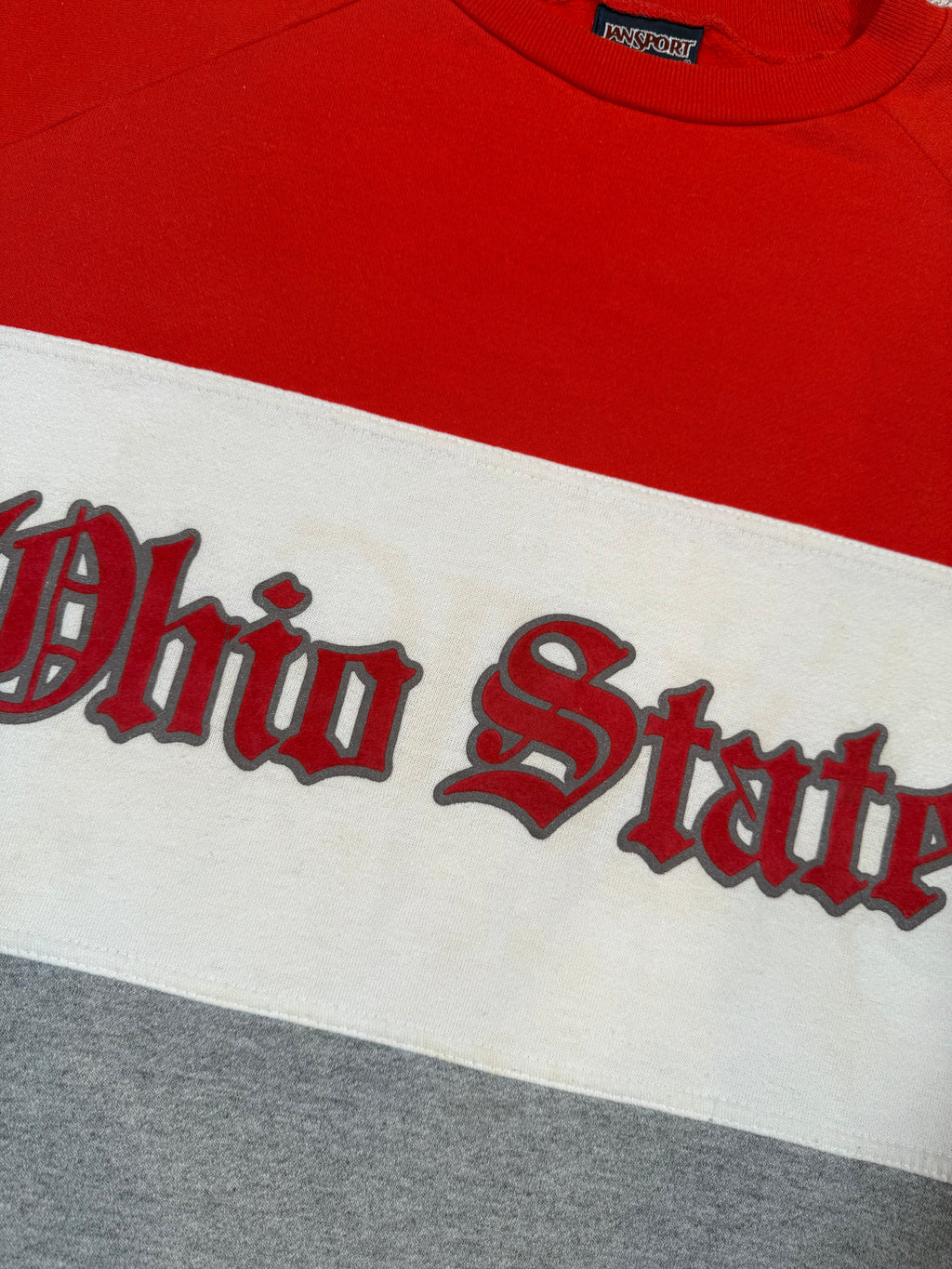 Vintage 80s Ohio State Old English Font Sweatshirt (XL)