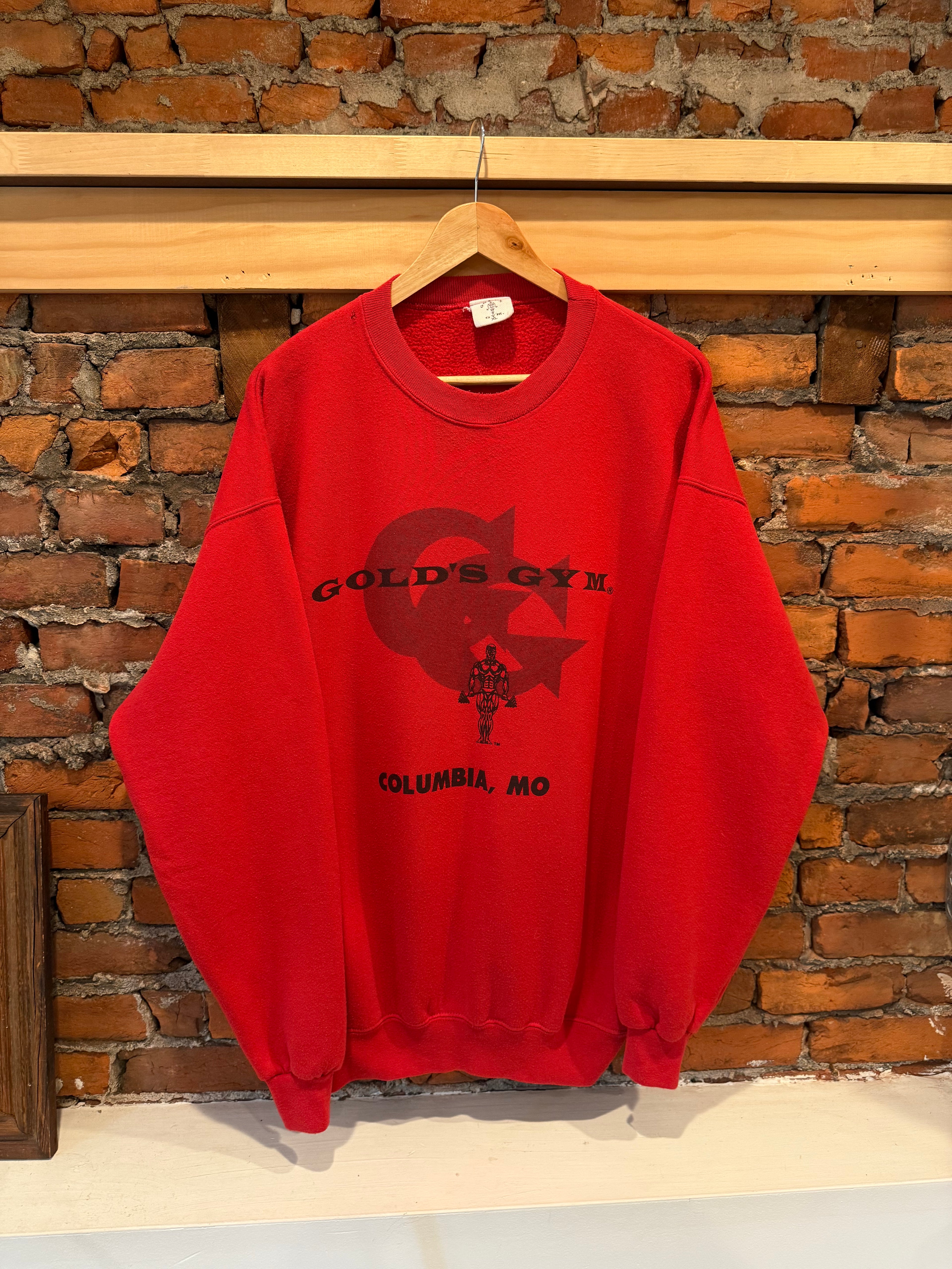 Vintage Golds Gym Red Crewneck (XL)