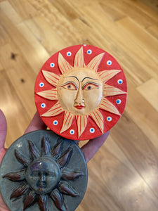 Lot of 2 Vintage Celestial Sun Wall Hangs