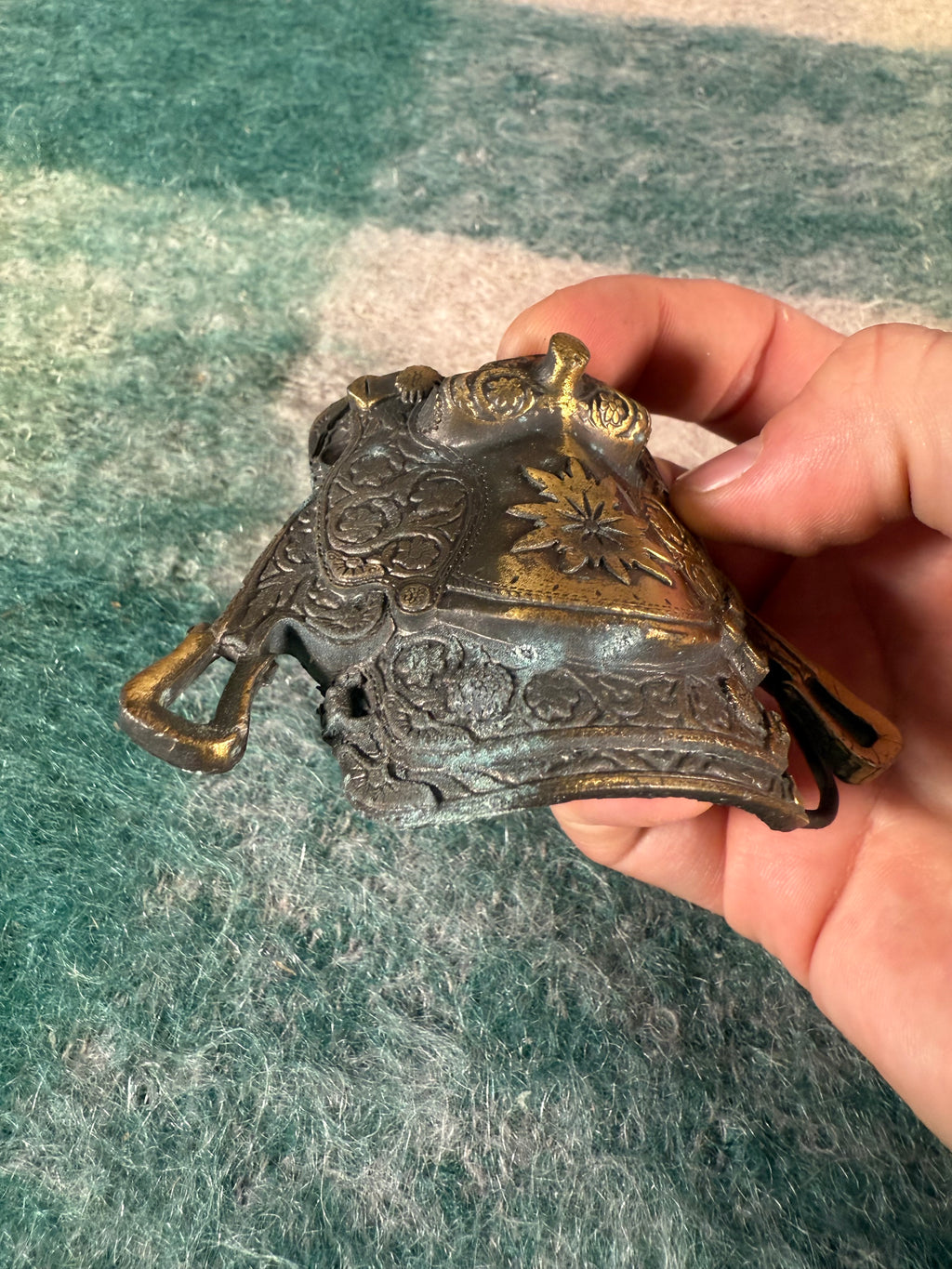 Vintage 3D Cowboy Saddle Belt Buckle