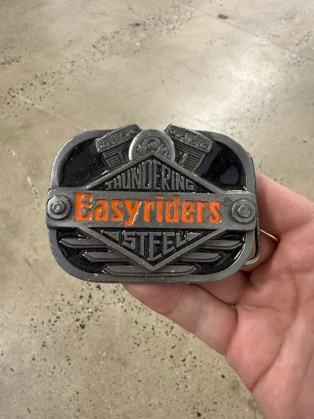 Vintage Easyriders Magazine Thundering Steel Belt Buckle