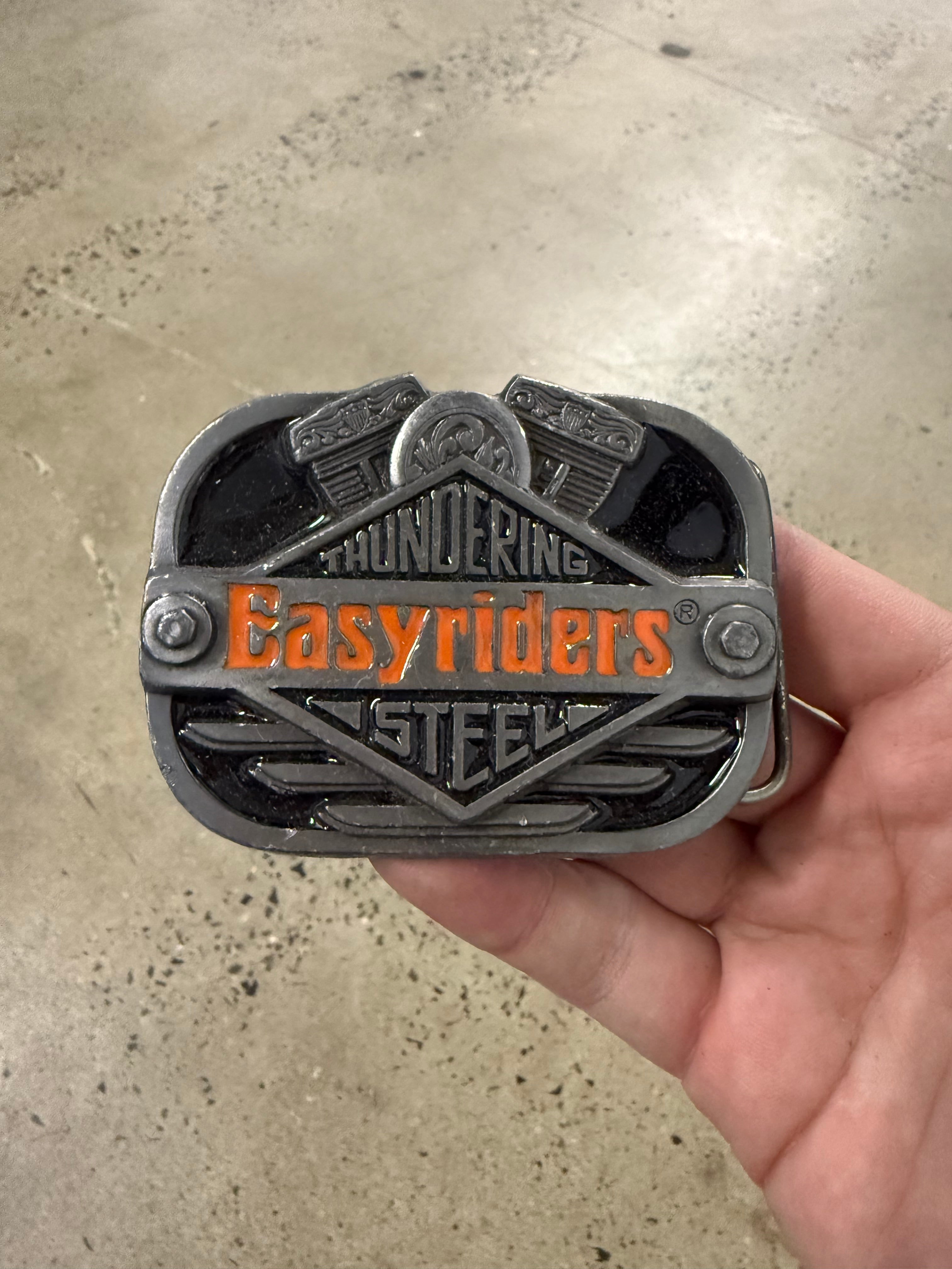 Vintage Easyriders Magazine Thundering Steel Belt Buckle